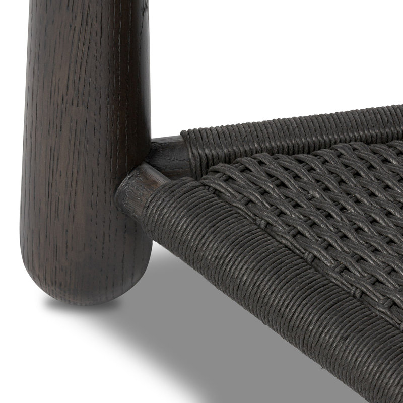 Salvador End Table, Smoked Black Oak/Black Rush