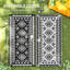 Tapis noir / blanc imperméable intérieur / extérieur réversible-2084728506