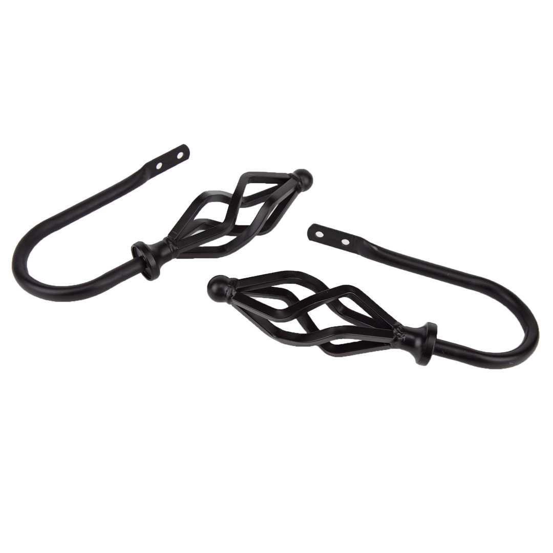 Baltz Steel Curtain Holdback (Set of 2) Alcott Hill® 