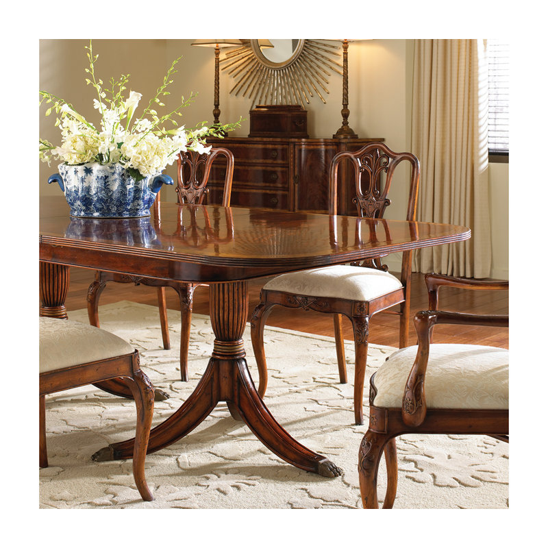 Mazo Upholstered Arm Chair, Antique Mahogany