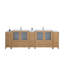  Ensemble de meuble-lavabo double 108 "avec miroir 108"-106870223