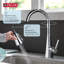 Robinet d'évier de cuisine à bec rétractable Lenta, robinet de cuisine à poignée simple-48782981