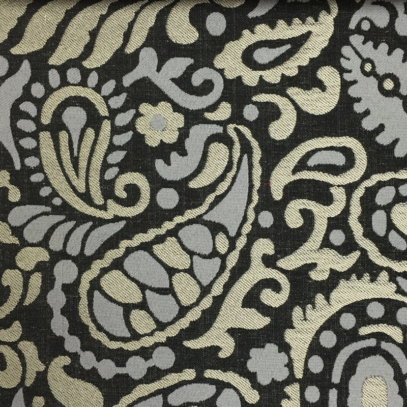 Harley-Leavenworth Jacquard Upholstery Fabric, Zinc