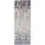 Tapis de couloir 12 pi brun clair ivoire et bleu
