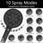 Dual Filtered Rainfall Shower Head with 10 Spray Handheld-136085313