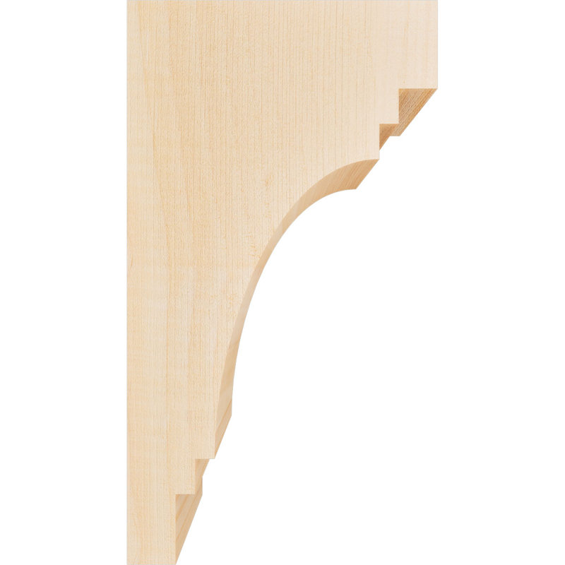 Corbeau Pescadero, H 10 po x l 3,5 po x P 6 po, Sapin de Douglas, Lisse