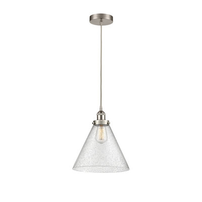 Luminaire suspendu conique à 1 lumière Buckholts