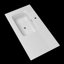 Comptoir de meuble-lavabo rectangulaire 42 po x 22 po à surface solide avec drain à gauche et pré-percé