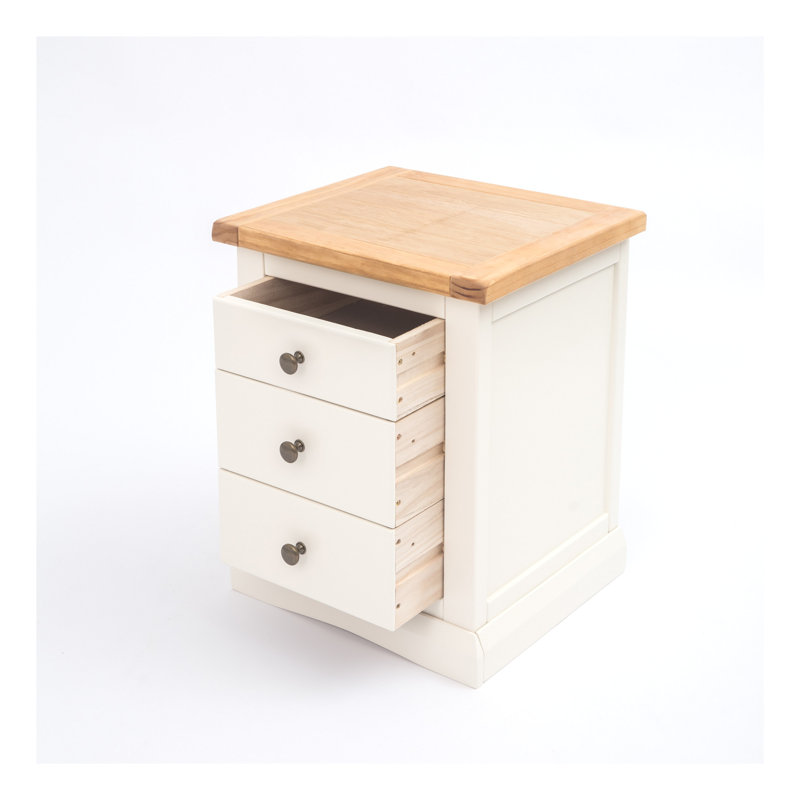 Cisneros 45 cm W Bedside Table, Antique Brass