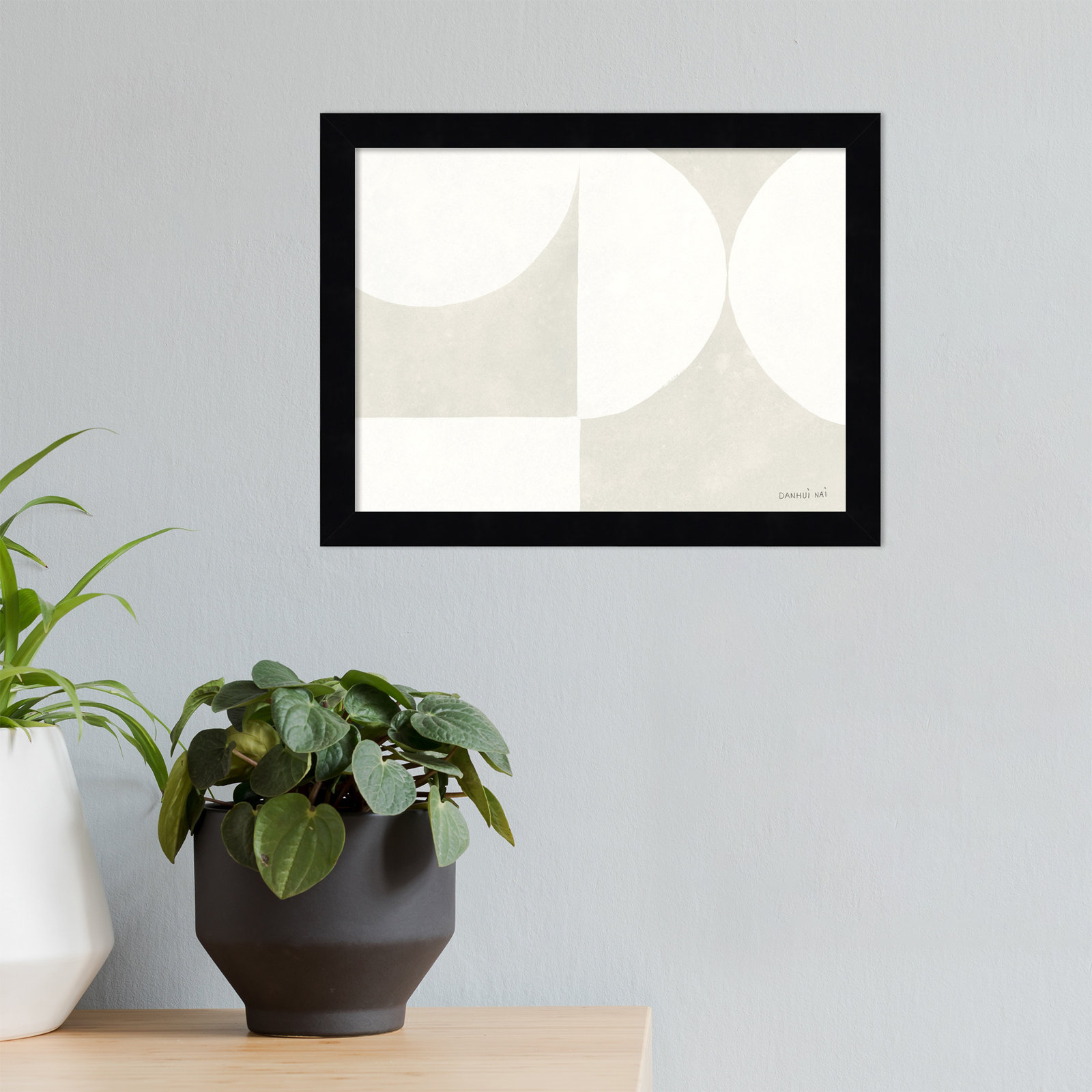 Wales "Strand VI" Print by Danhui Nai, 10" H x 13" W x 1" D, Black