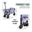 Collapsible Folding Beach Wagon Cart With Wheels