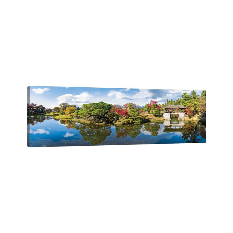Shugakuin Imperial Villa, Kyoto, Japan by Jan Becke - Wrapped Canvas Panoramic Print, 30.48 cm H x 91.44 cm W x 1.91 cm D