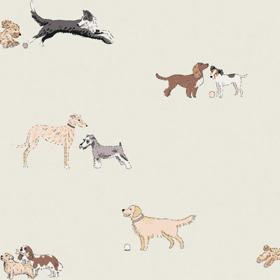 Sophie Allport Doggy Daycare Mossbank Wallpaper
