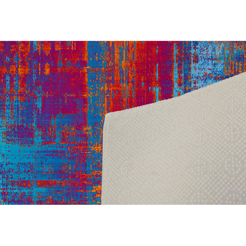 Premium Hall Carpet (3.3 x 6.6 ft), 100% Polyester, 0.4 in Pile Height | Antibacterial, Non-Slip PVC Dot Underside | Machine Washable, 3D Digital Printing | Ideal for Living Room, Bedroom, and Entryway Decor