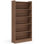 Bibliothèque haute H 72 "x l 35,4", 6 niveaux, brun