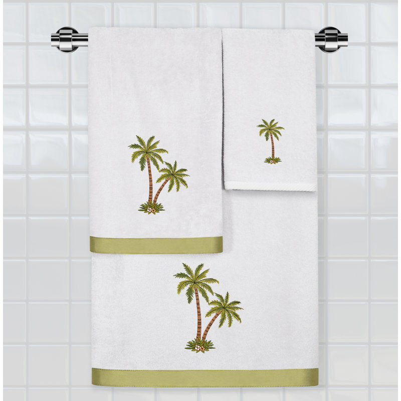 Anastasika 3 Piece Turkish Cotton Towel Set, Silver