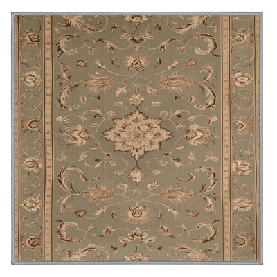 Tapis brun français lavable à la machine