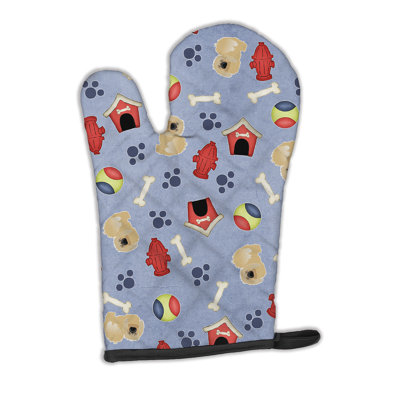 Caroline's Treasures Dog House Polyester Oven Mitt
