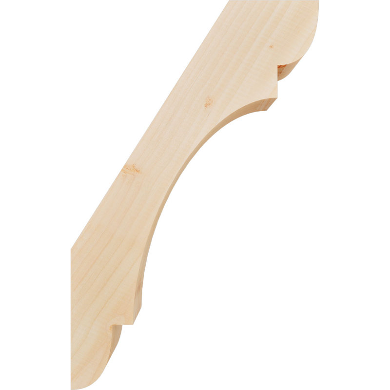 Attelle de genou olympique, Sapin de Douglas, H 22 po x l 3,5 po x P 14 po, Attelle lisse