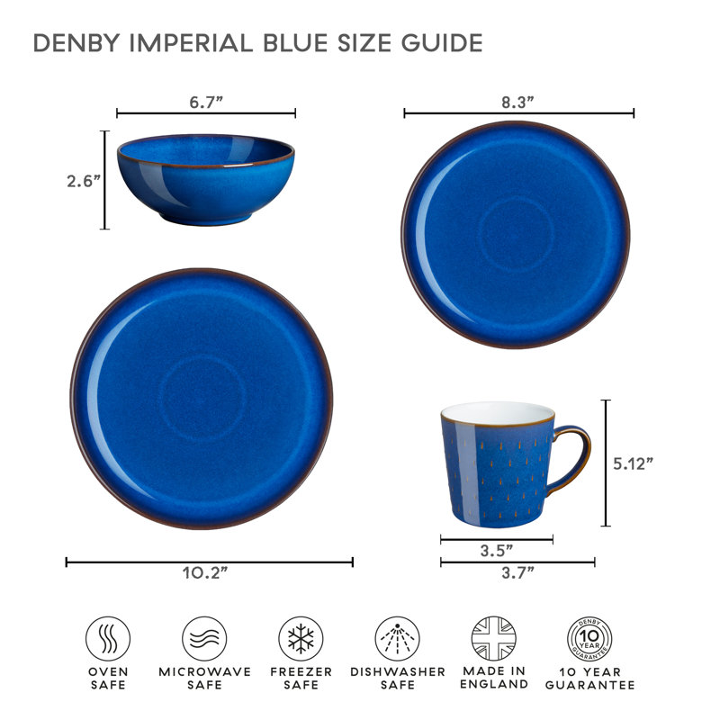 Imperial Blue 12 Pc Coupe Set