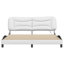 Structure de lit vidaXL avec DEL sans matelas Hvar blanc 180 x 200 cm-1445199043