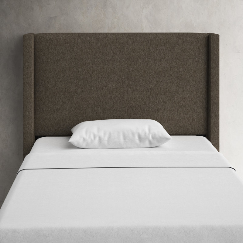 Benson Upholstered Headboard, Full, Milsap Granite Sustain® Tweed