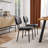  Amous Flaux Leather Upholstered Dining Chairs-664490630