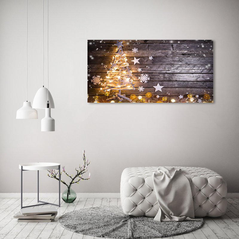 Illuminated Christmas Tree - Wrapped Canvas Print