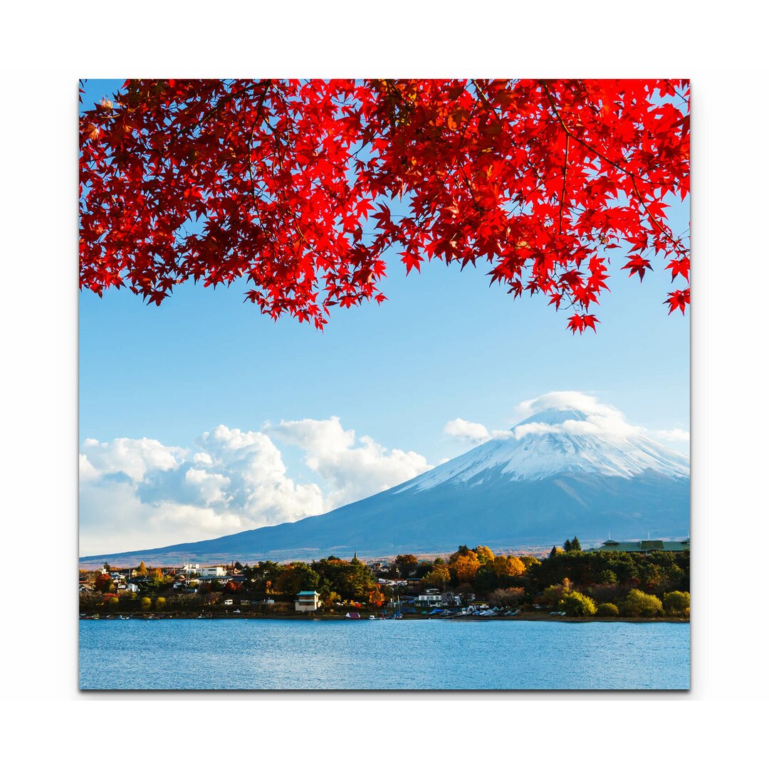 Leinwandbild Mount Fuji im Herbst