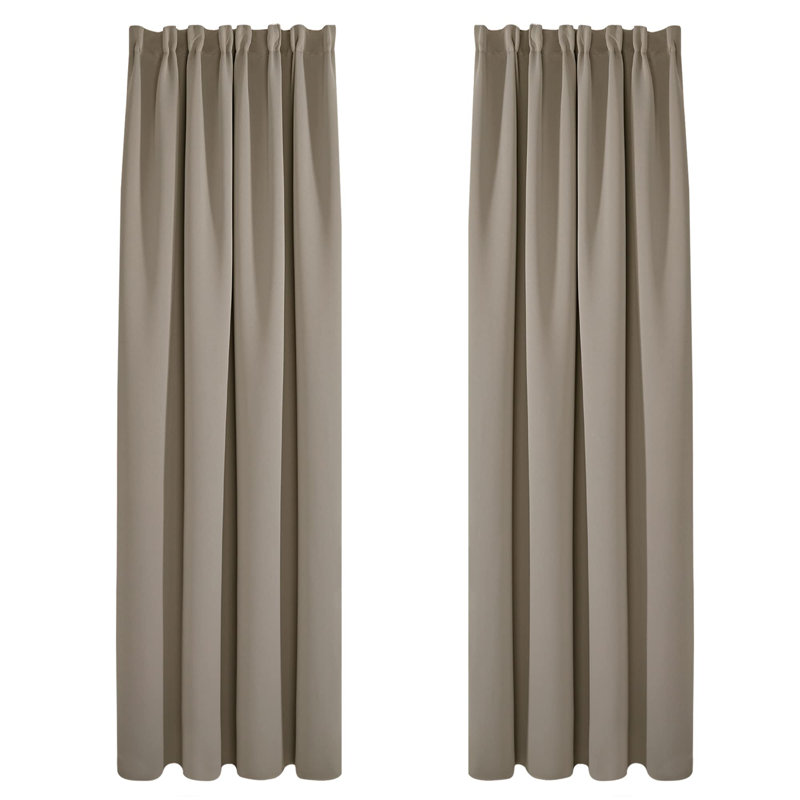 Ragne Blackout Curtain Pair, 55cm Width x 240cm Drop