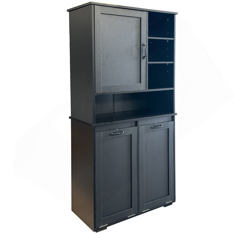 Armoire de buanderie autoportante avec portes et tablette