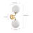 2-Lamp Golden Glass Ball Iron Dimmable Wall light