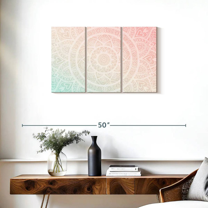 Kerner Gradient Mandala, 20" H x 33" W