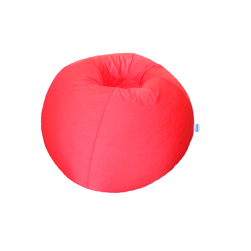 Petit fauteuil à billes classique, 100% polyester rouge