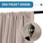 100% Blackout Curtains for Bedroom Short Curtains Half Window Curtains for Kitchen, Privacy Energy Saving Curtain Tiers for Bathroom Shades,Set of 2-343503155-343503157