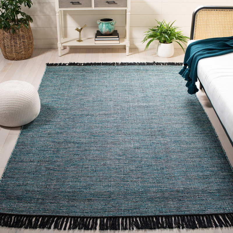 Montauk Hand Woven Cotton Rug, Square 6'
