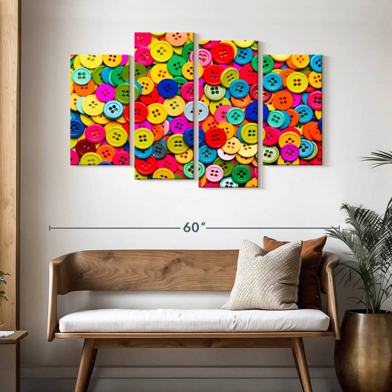 Senne Buttons Collection, 32'' H x 52'' W