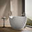Abrazo 66-in X 32-in Freestanding Bath with Center Toe-Tap Drain-101380448
