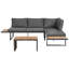 Garden Corner Sofa with Table 4 Seater Right Hand Modular-478066101-478066106