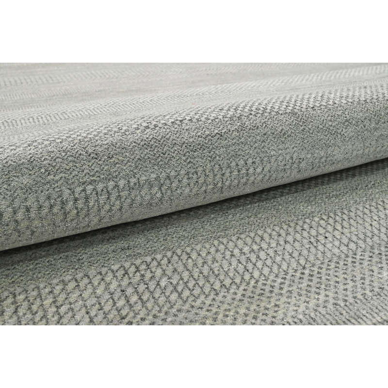 One-of-a-Kind Rectangle 12' x 15' Area Rug in Ivory/Gray/Dark Gray
