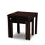 Ensemble de 2 tables gigognes en eucalyptus, espresso