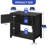 3-in-1 Space-Saving Aquarium Stand with Built-In Storage and Power Outlets-555911436