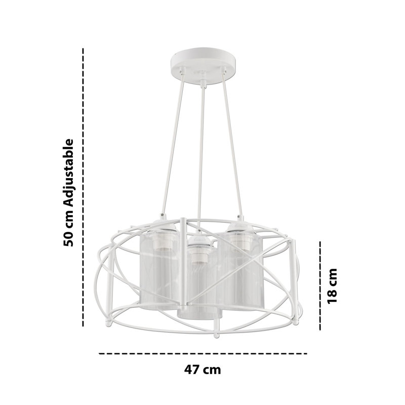 Lustre, Transparent, Blanc