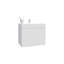 Meuble-lavabo, 2 portes, 2 tablettes-1225028339