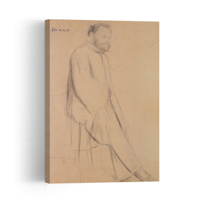 Portrait Of Edouard Manet Abstract Contemporary Wall Art Print