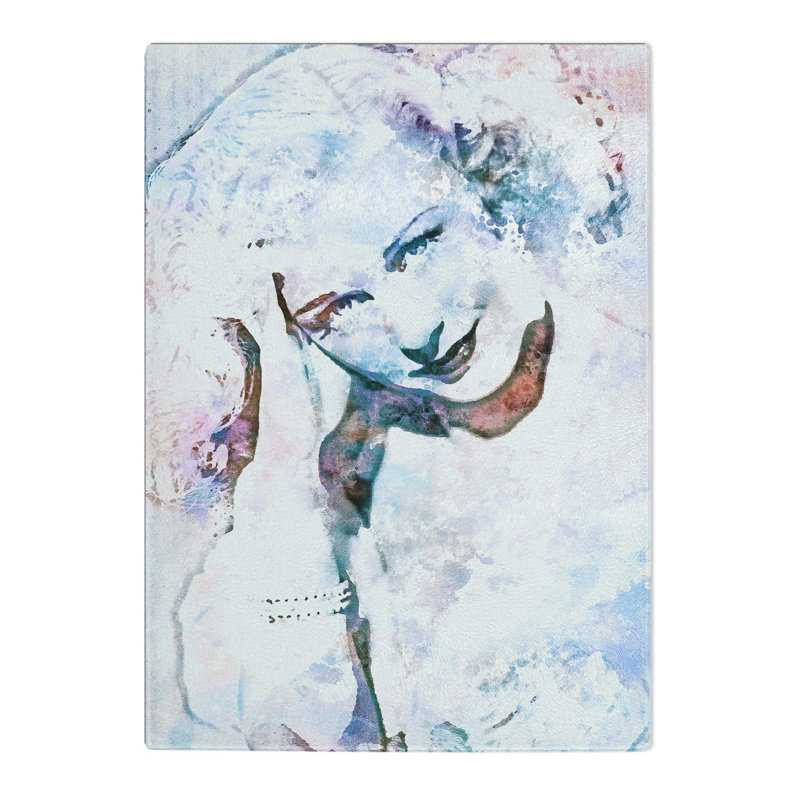 Glass Ginger Rogers in Abstract Chopping Board, 39 cm W x 28.5 cm L