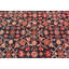 Tapis de couloir oriental tribal 4 x 11 à motif floral prune One-of-a-Kind