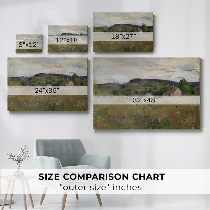 Vintage Landscape-DLIX, reproduction d'art sur toile, H 9 po x l 13 po