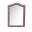 Miroir en tissu rose