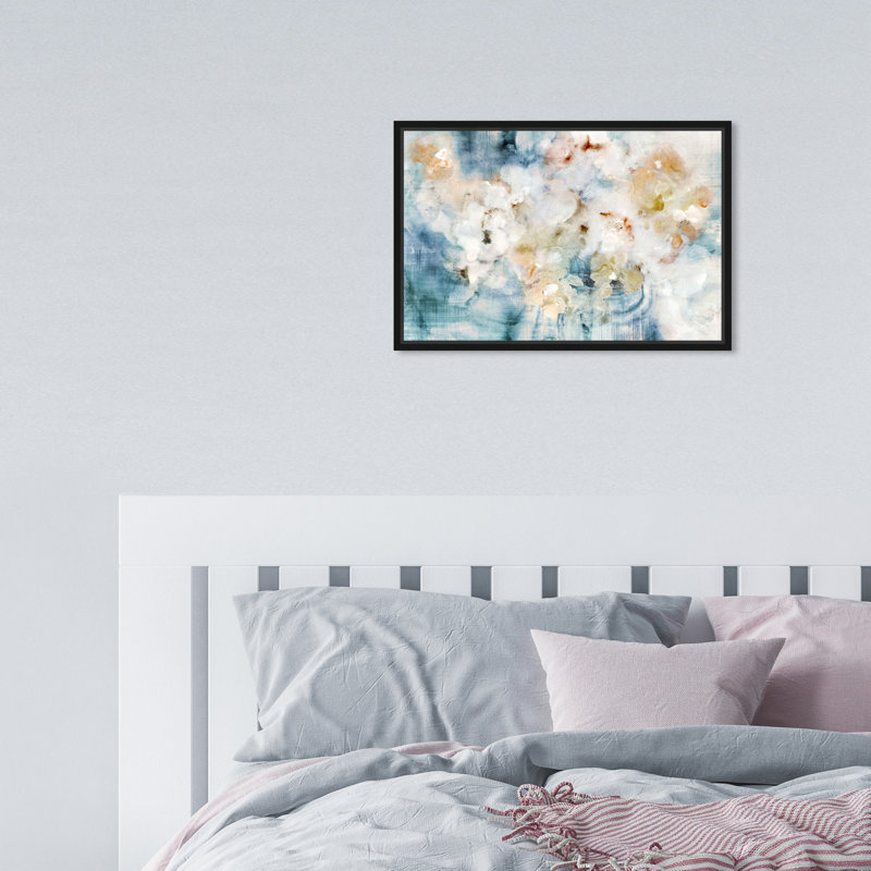 «Flowering Petals Morning», impression sur toile, H 10 po x l 15 po, Cadre noir